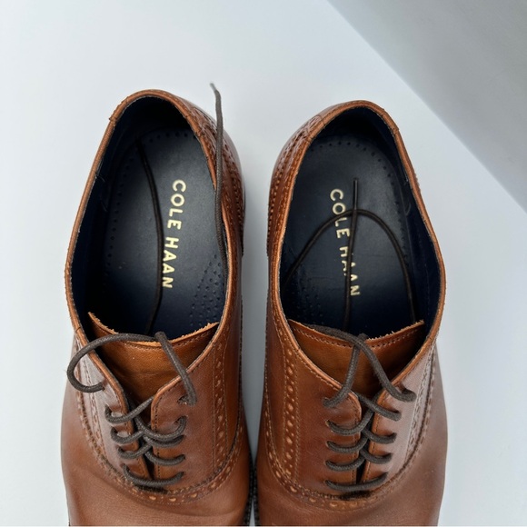 Cole Haan Men's Wayne Cap Oxford Dress Brown Shoes Size 11 - Picture 4 of 9